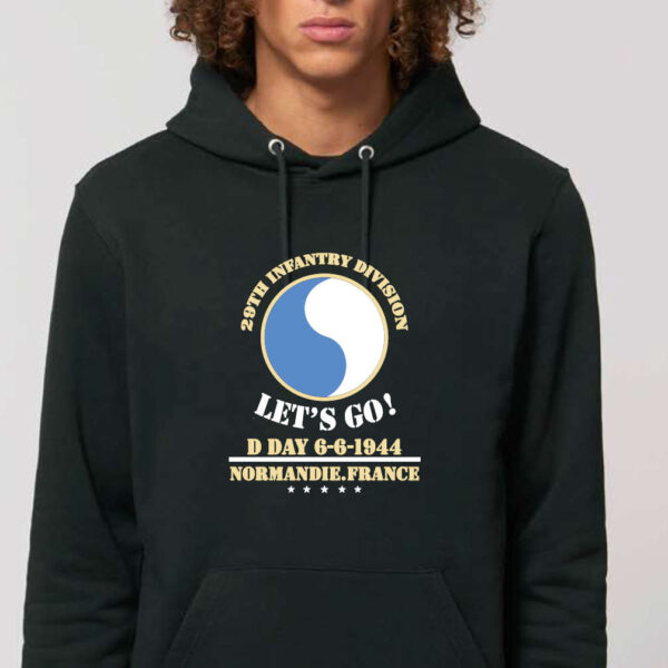 Sweat à capuche "29th infantry division" noir