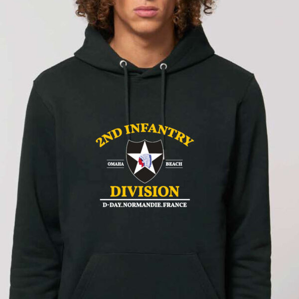 Sweat à capuche "2nd Infantry" Noir