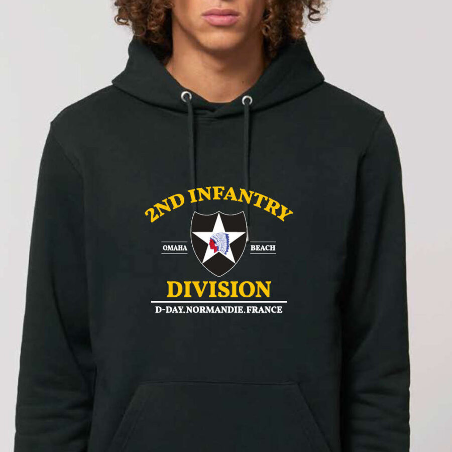 Sweat à capuche "2nd Infantry" Noir