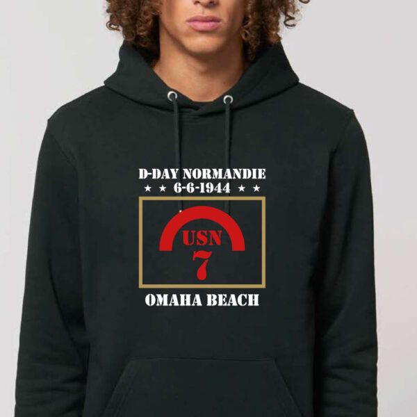 Sweat à capuche "USN 7" Navy