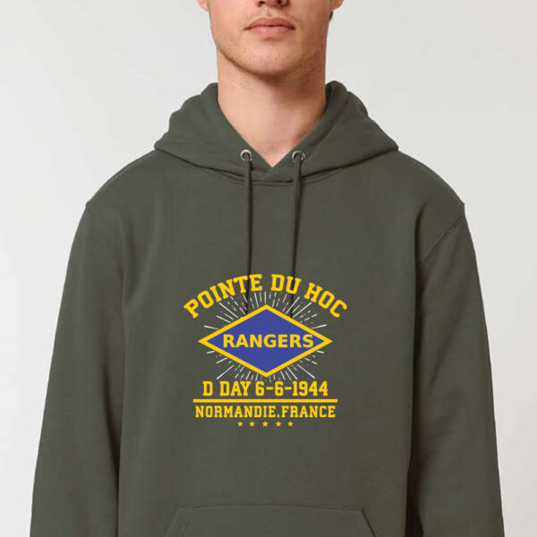 Sweat à capuche  "Rangers" kaki