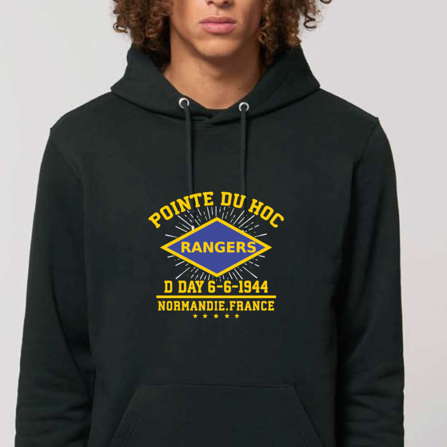 Sweat à capuche  "Rangers" noir