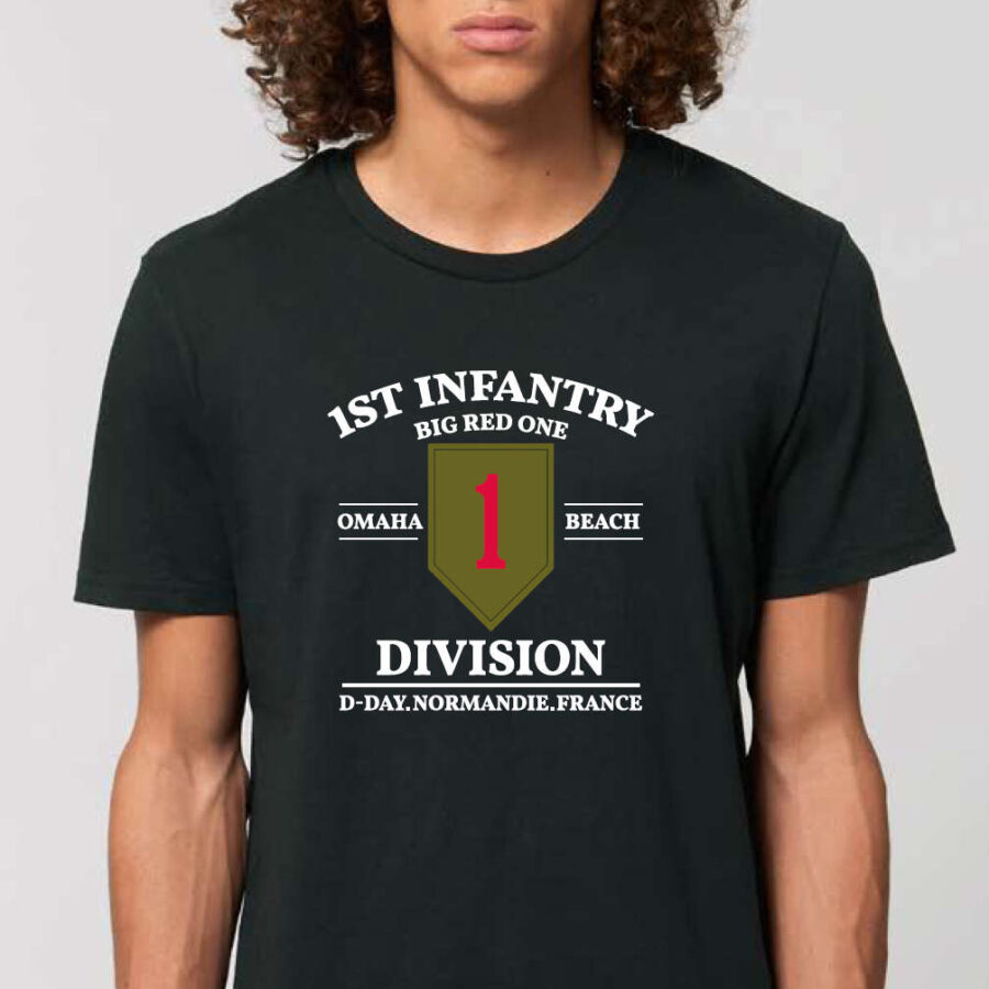 T-shirt "1st infantry division" noir