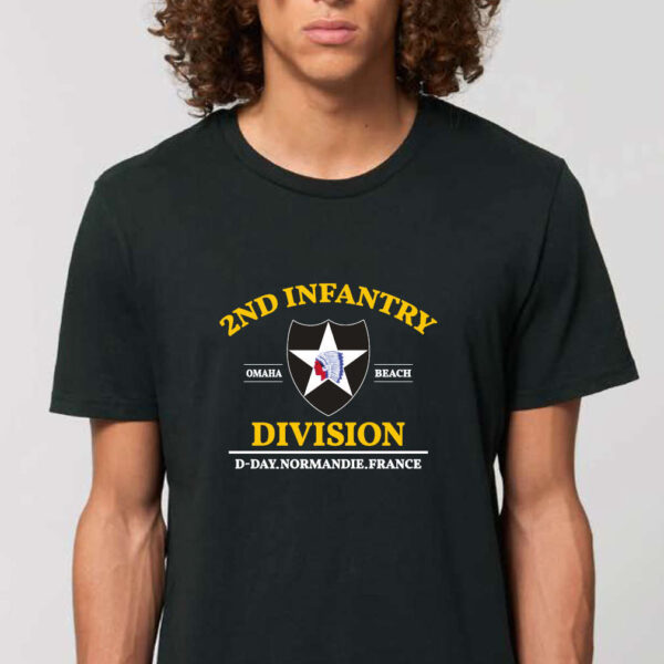 T-shirt "2nd Infantry" Noir