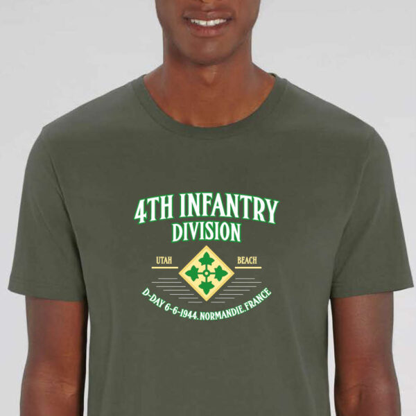 T-shirt "4th infantry division" kaki