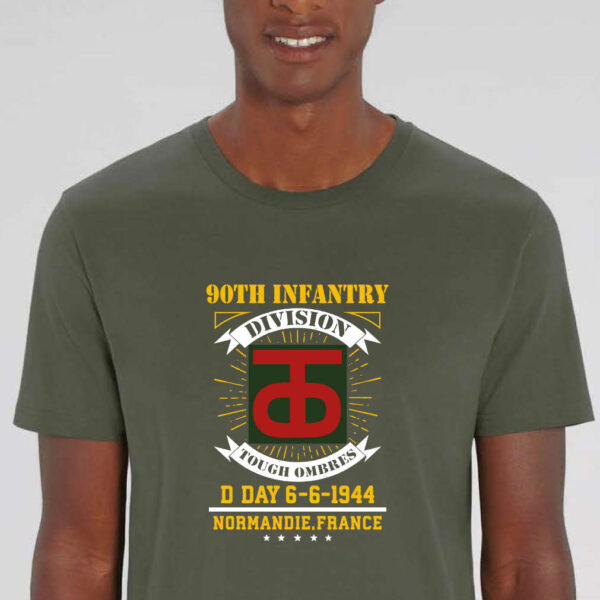 T-shirt "90th infantry division" kaki