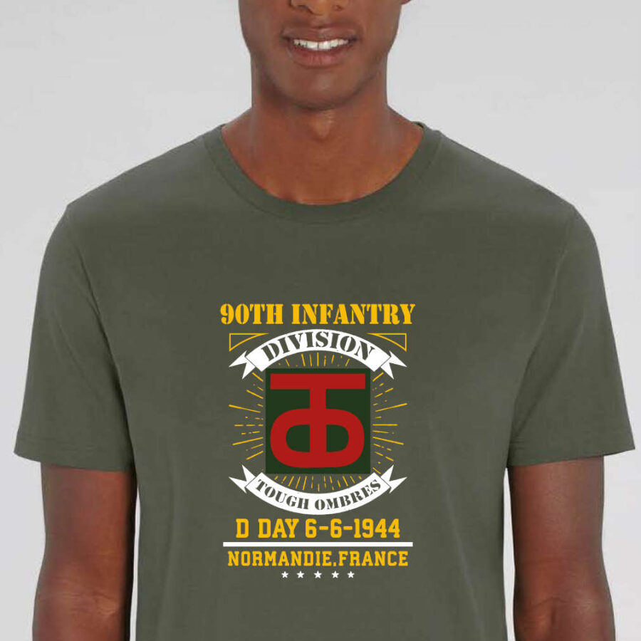 T-shirt "90th infantry division" kaki