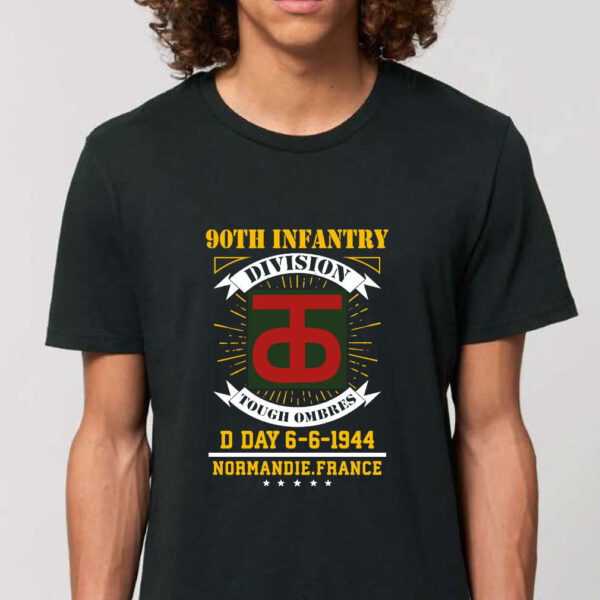 T-shirt "90th infantry division" Noir