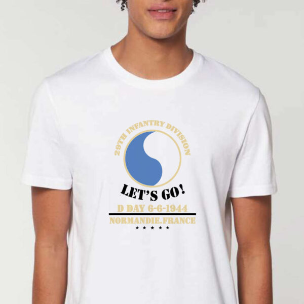 T-shirt "29th infantry division" blanc