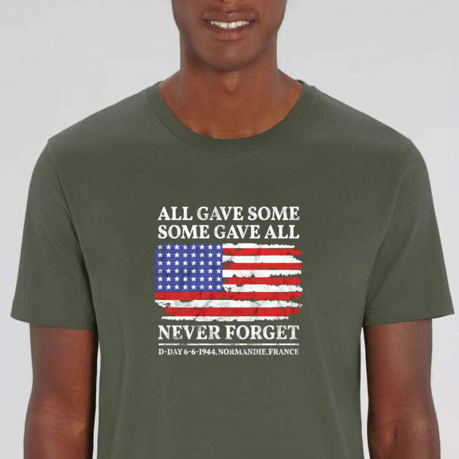 T-shirt Never Forget kaki