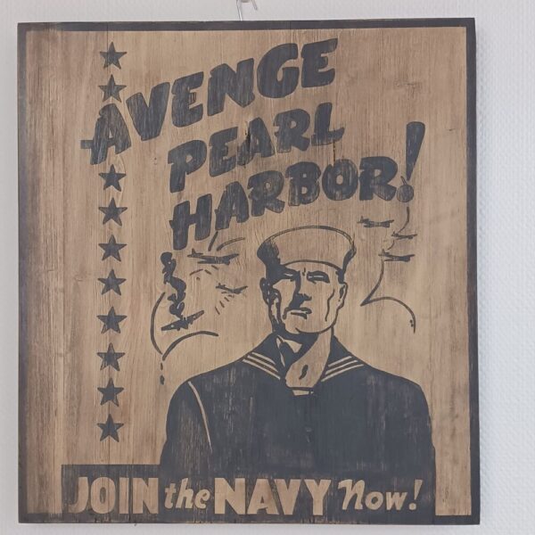 Panneau bois "Pearl Harbor"