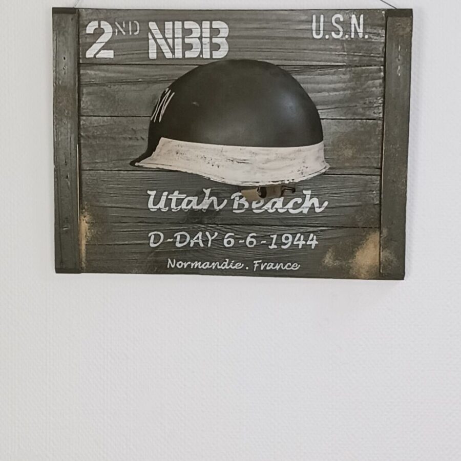 Panneau bois Demi-Casque "2nd NBB USN"