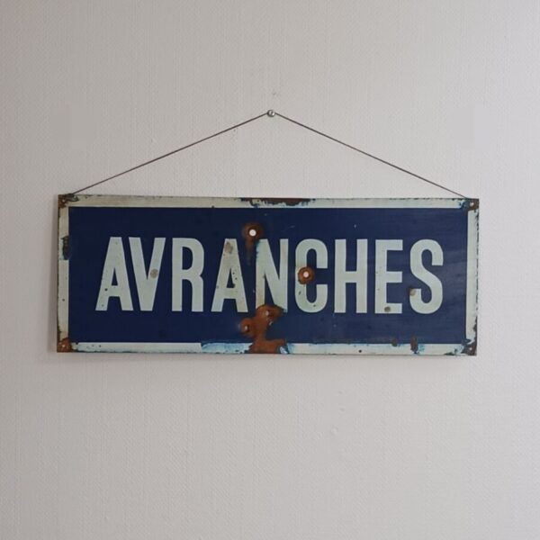 Panneau métal "AVRANCHES"