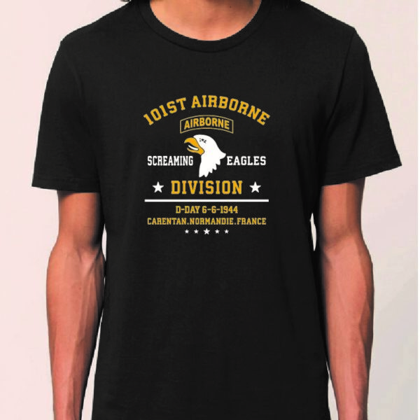 T-shirt 101ème airborne noir