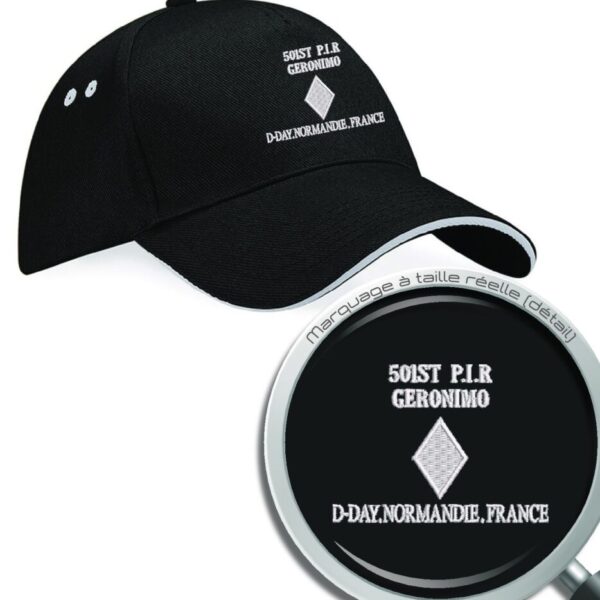 Casquette 501st P.I.R. Noire