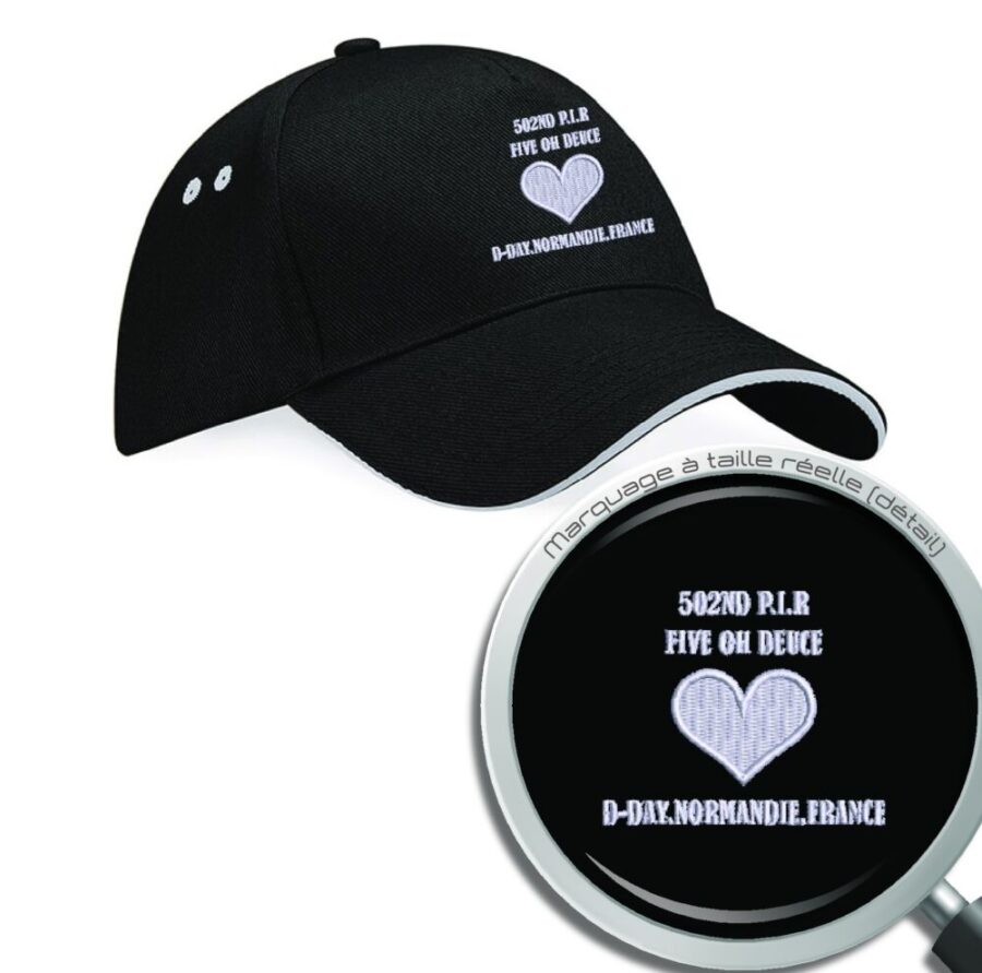 Casquette 502nd P.I.R. Noire
