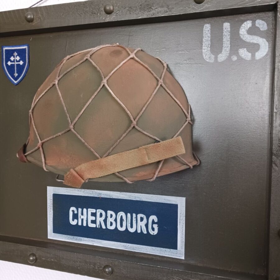 Panneau Demi Casque "79th division - CHERBOURG" – Image 3
