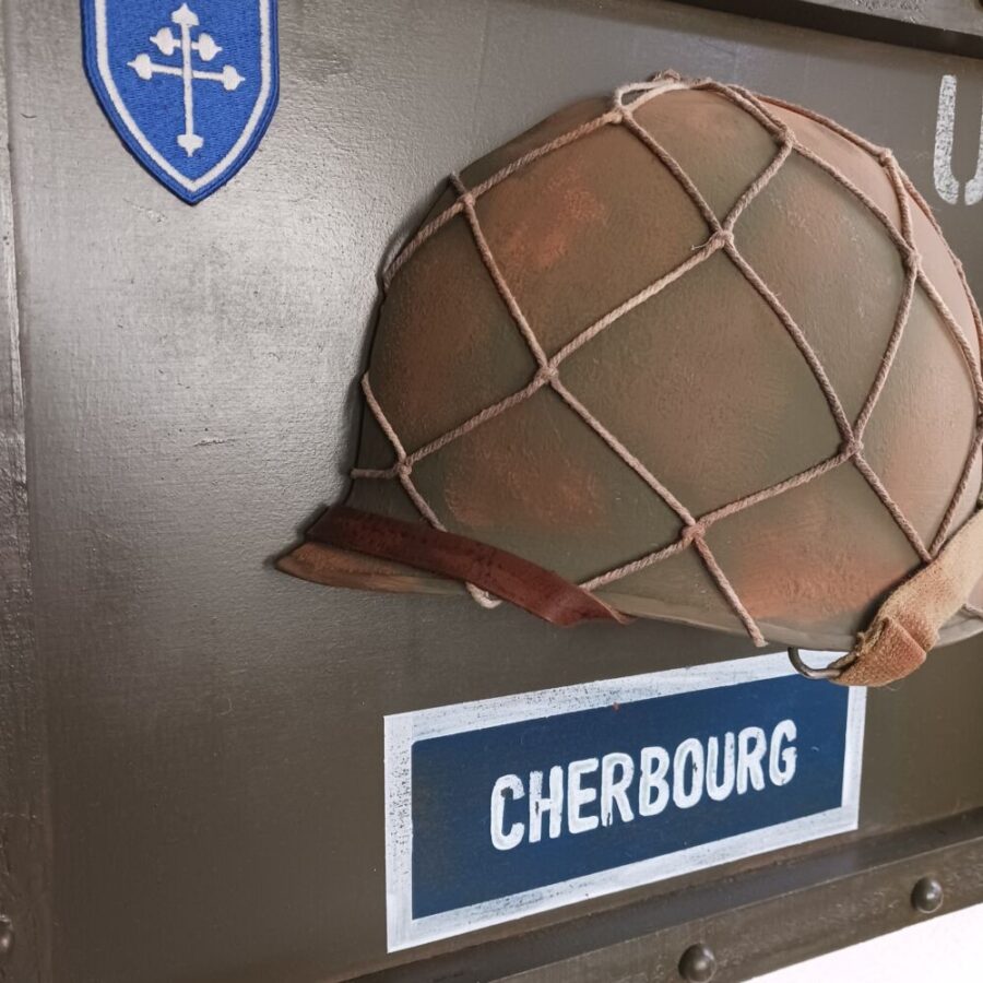 Panneau Demi Casque "79th division - CHERBOURG" – Image 4