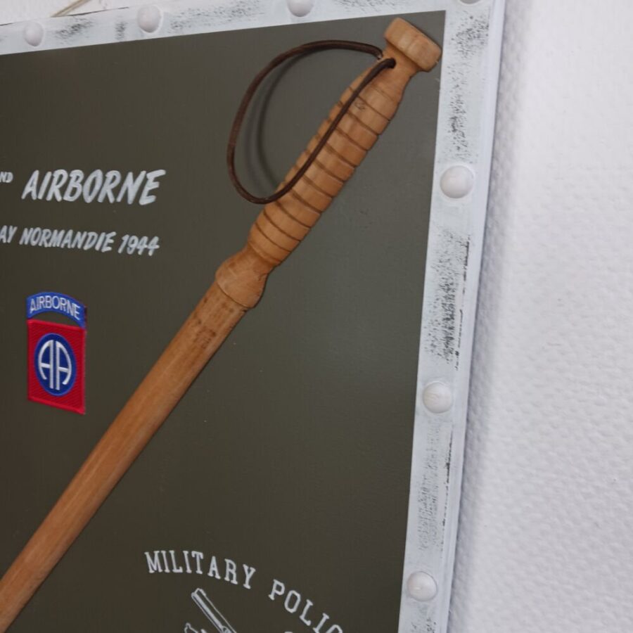 Panneau bois "Military Police" 82ème Airborne – Image 4