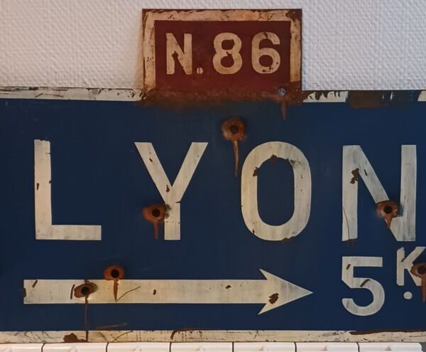 Panneau métal "LYON N 86"
