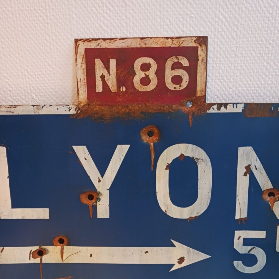 Panneau métal "LYON N 86" – Image 3