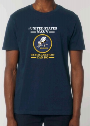 T-shirt "SEABEES" Bleu Navy