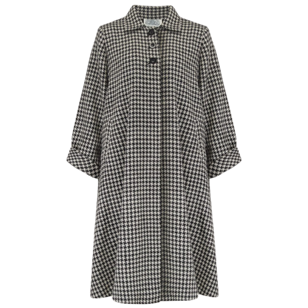 Manteau long "Pied de poule"