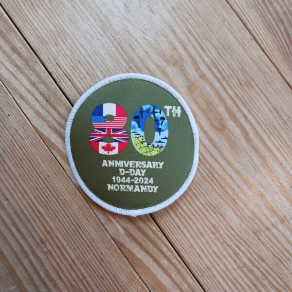 Ecusson  "80ème" ANNIVERSARY  D-DAY