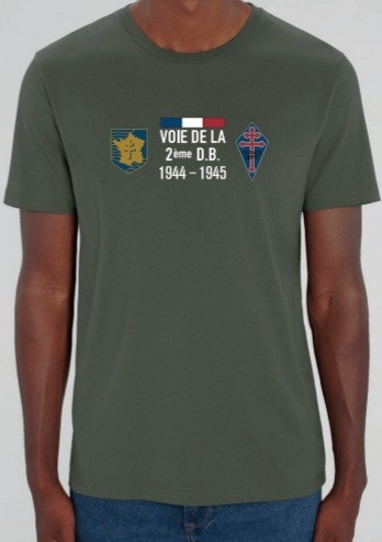 T-shirt "Voie de la 2-ème D.B." kaki