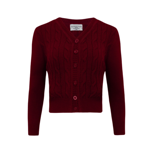 Cardigan bordeau