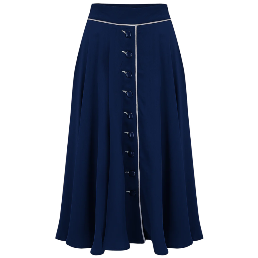 Jupe "RITA" bleu navy