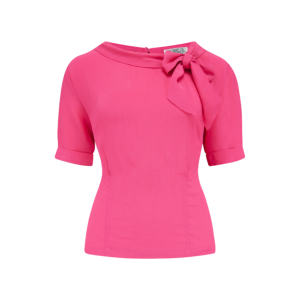 Chemisier manche courte  "CINDY"  rose