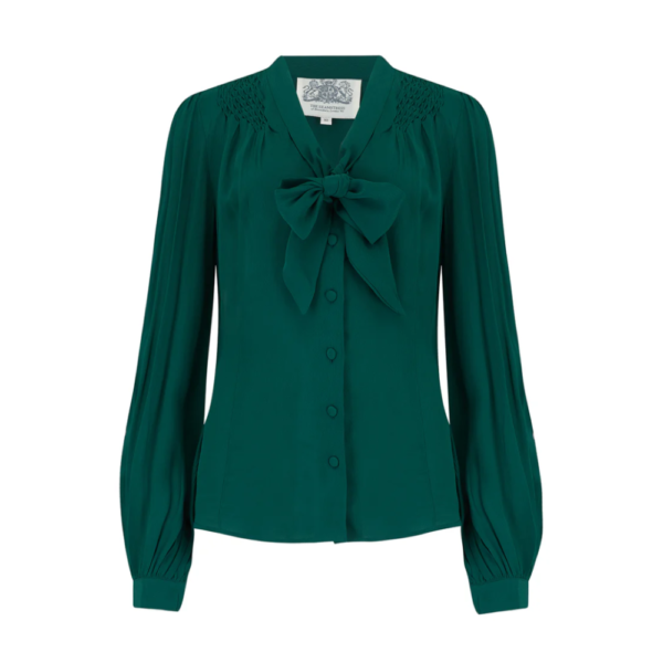 Chemisier manche longue  "EVA"  vert