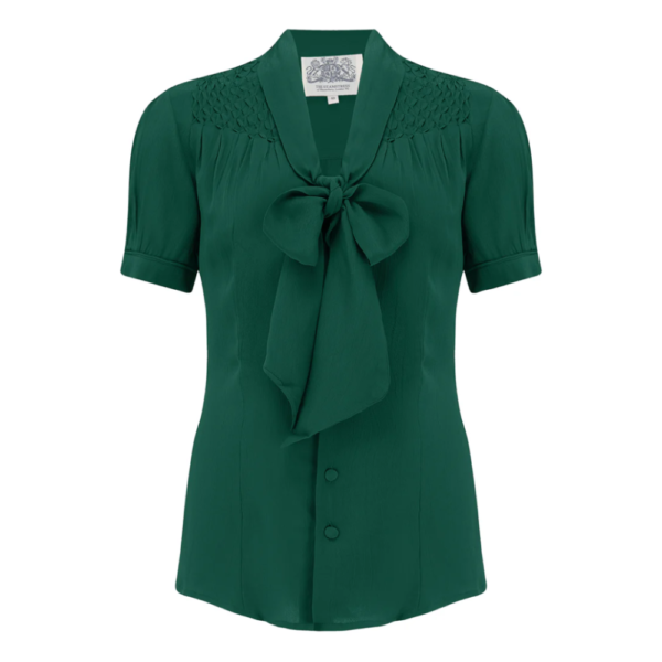Chemisier manche courte  "EVA"  vert