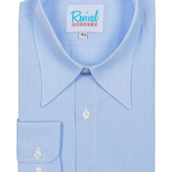 Chemise homme rayures fine bleu