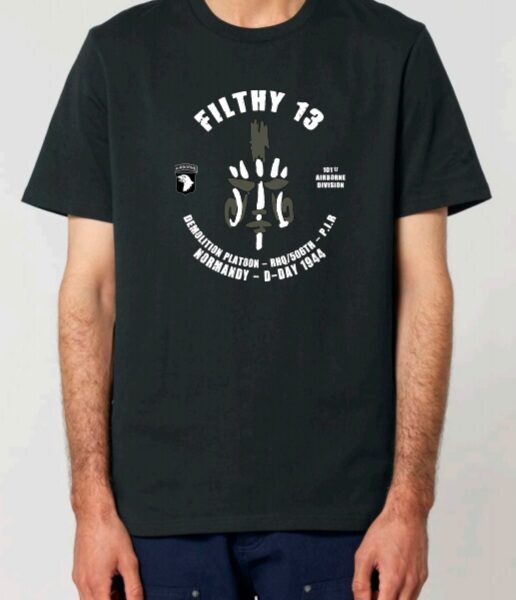 T-shirt  "FILTHY 13" noir