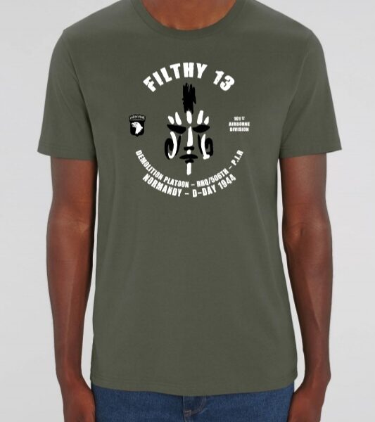 T-shirt  "FILTHY 13" kaki