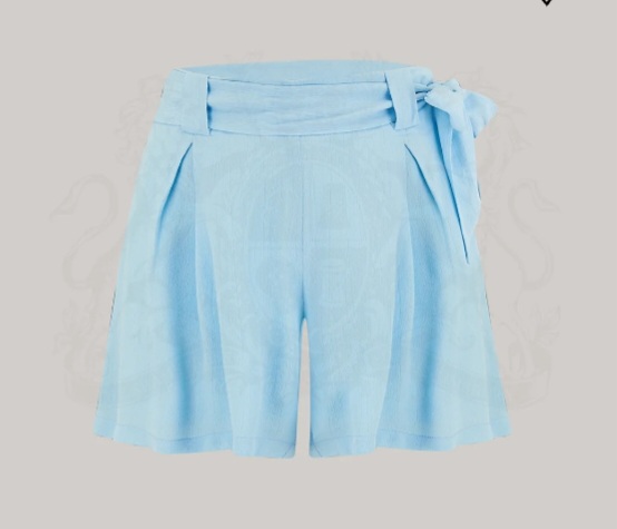 short "EMMA" bleu poudré