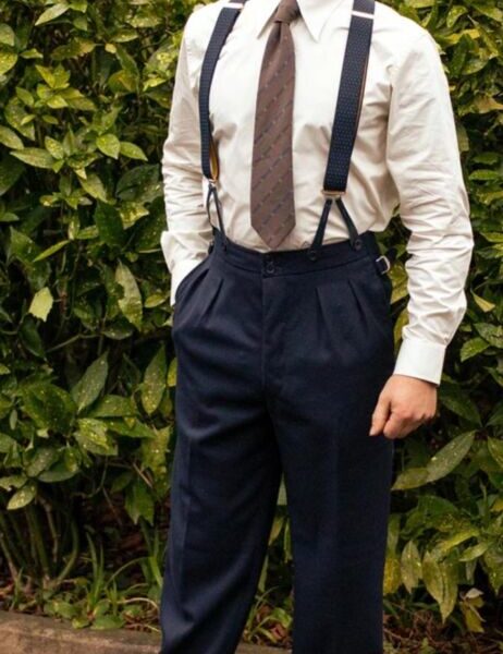 pantalon homme "Edwin" bleu