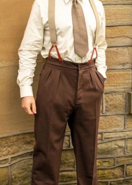 pantalon homme "Edwin" marron