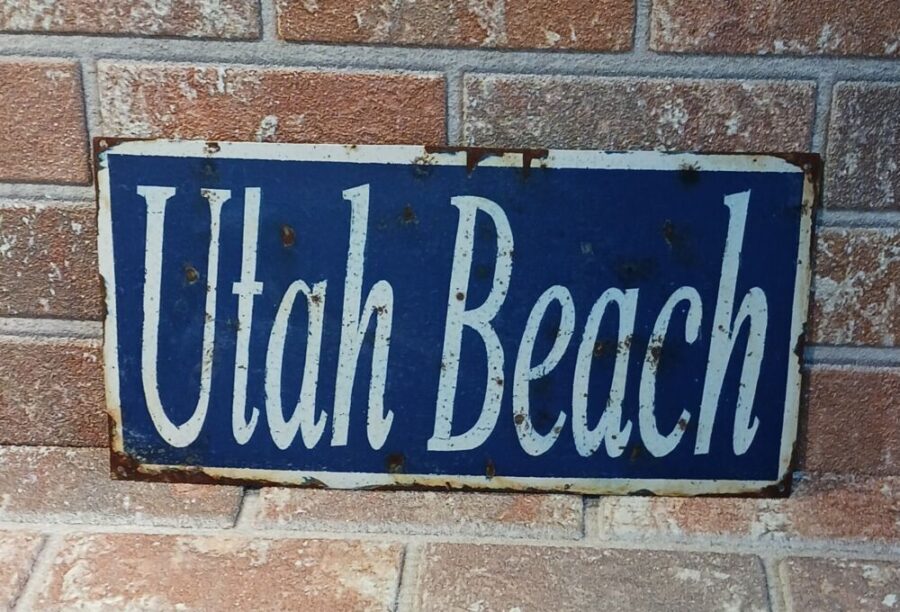 Panneau métal "UTAH BEACH"