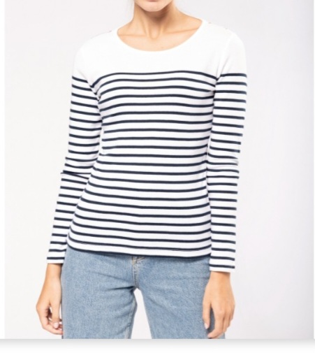 Marinière brodé "CARENTAN" - coupe femme