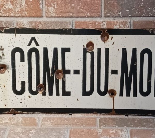 Panneau métal "  St Côme du Mont"