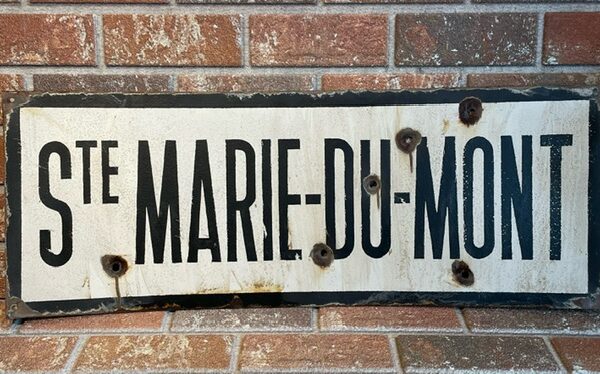 Panneau métal "  Ste Marie du Mont"