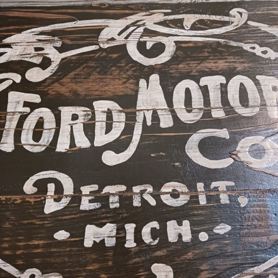 Panneau bois "FORD MOTOR " – Image 2