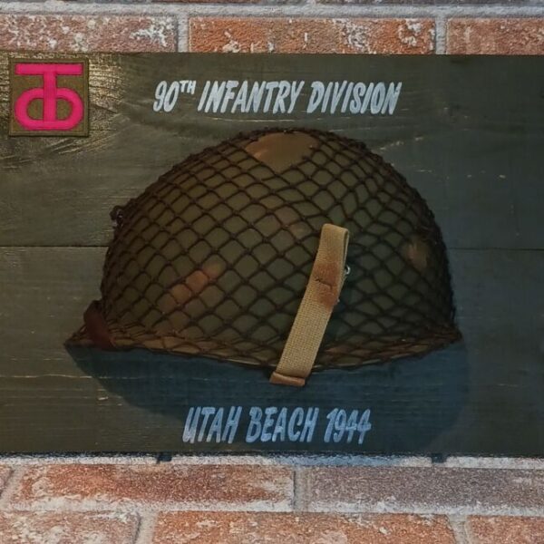 Panneau Demi Casque "90TH INFANTRY DIVISION"