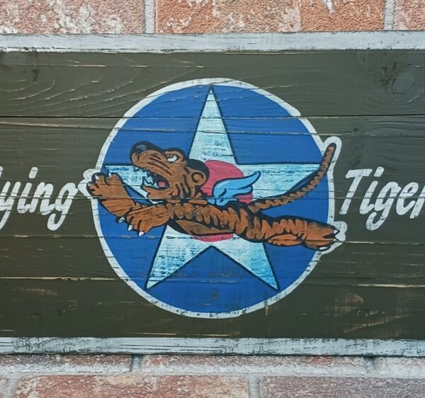 Panneau bois "FLYING TIGERS"