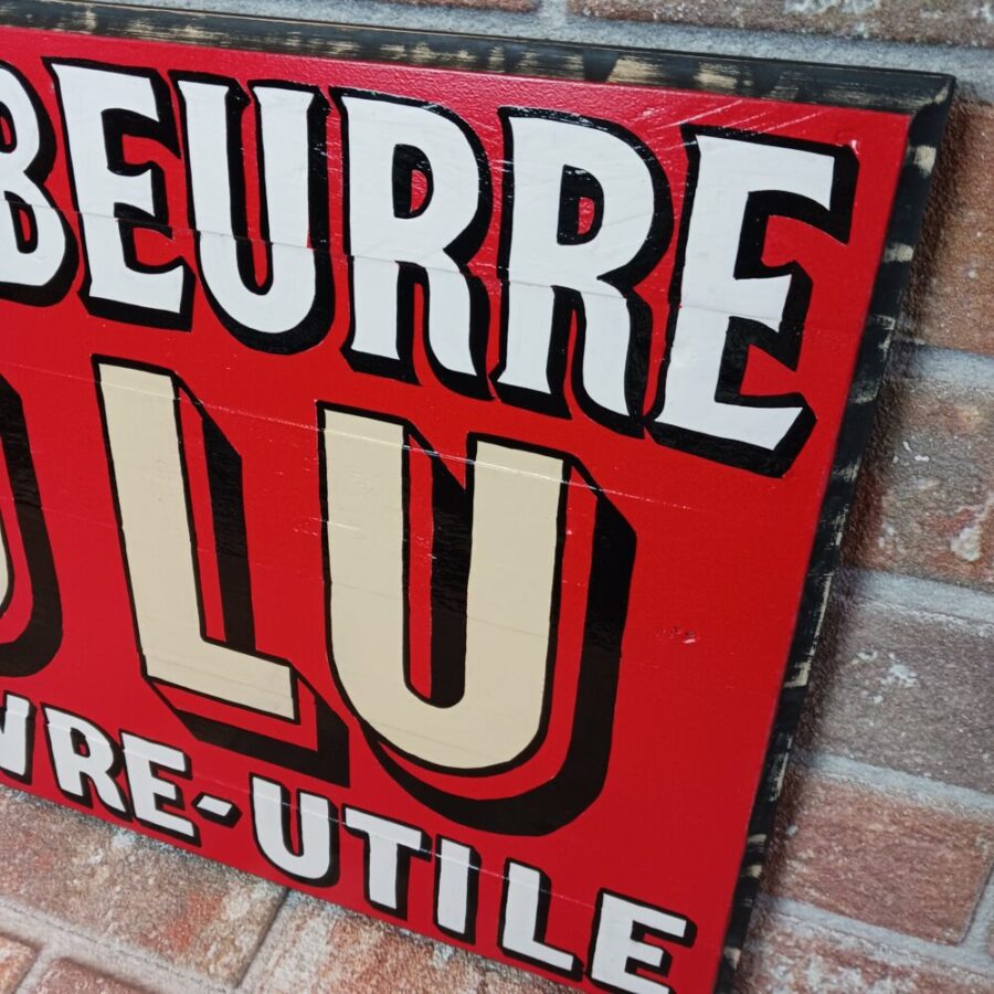 Panneau bois "PETIT BEURRE LU-LU" – Image 3