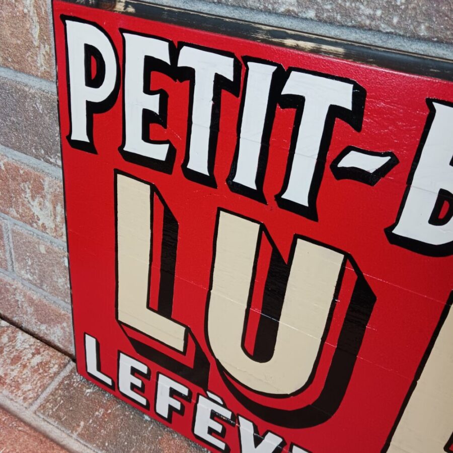Panneau bois "PETIT BEURRE LU-LU" – Image 2