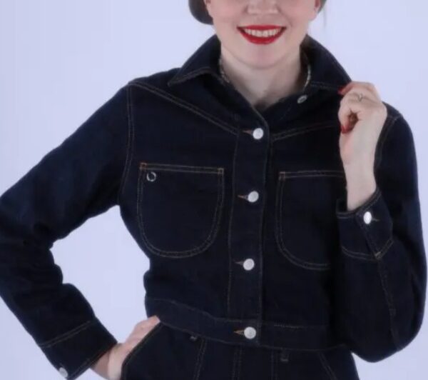 VESTE JEAN COURTE MANCHE LONGUE